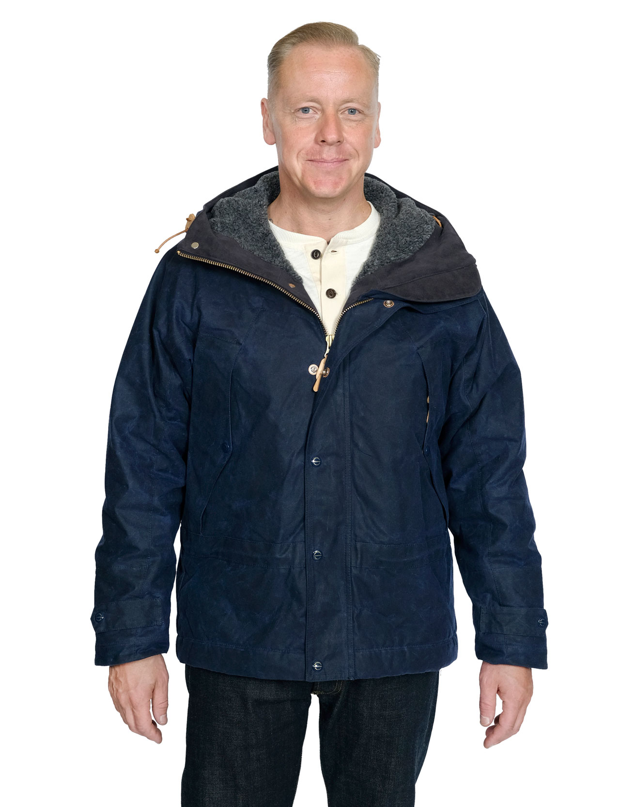 Manifattura Ceccarelli - Mountain Jacket Waxed Canvas - Navy