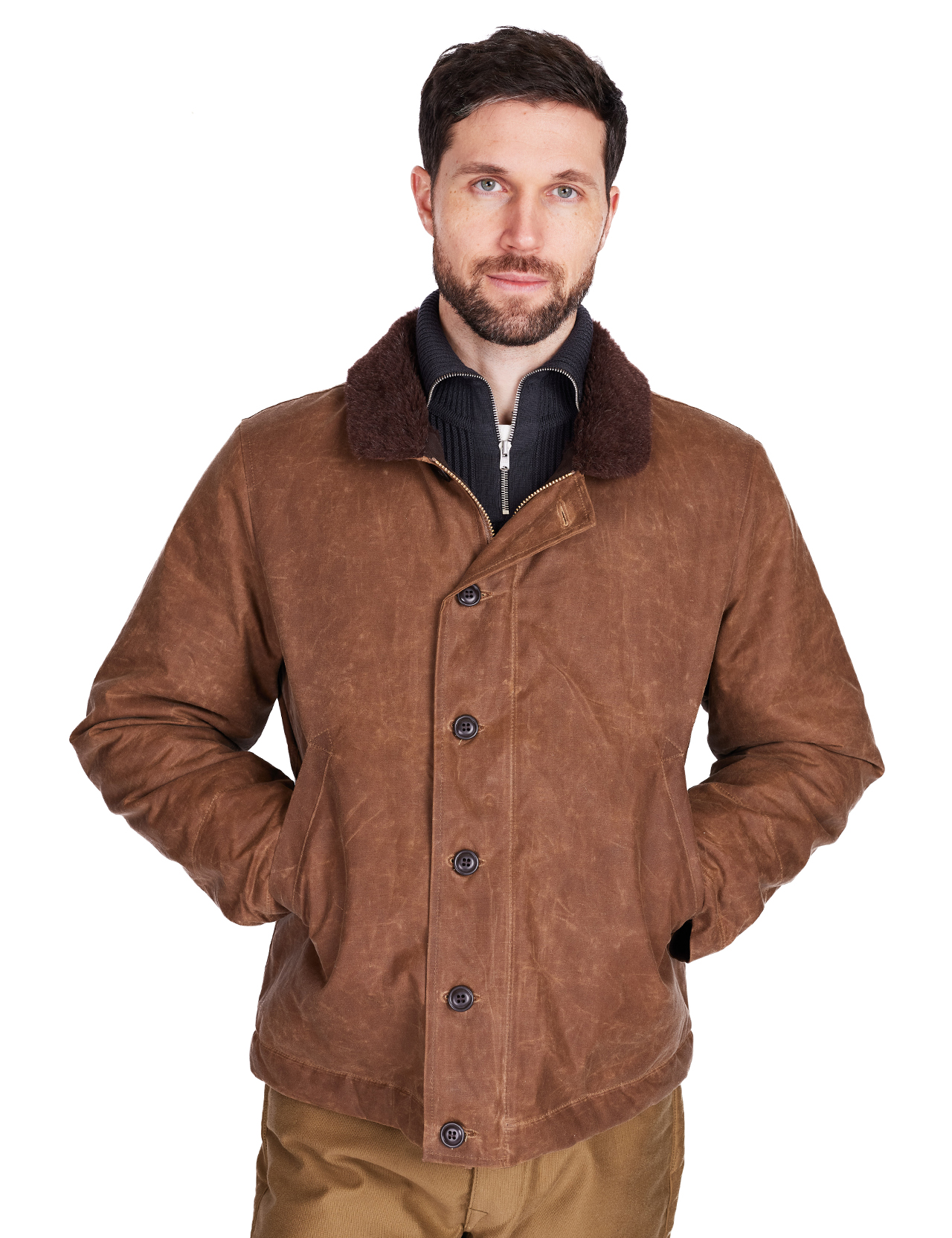 Manifattura-Ceccarelli---New-Deck-Jacket---Dark-Tan--11233