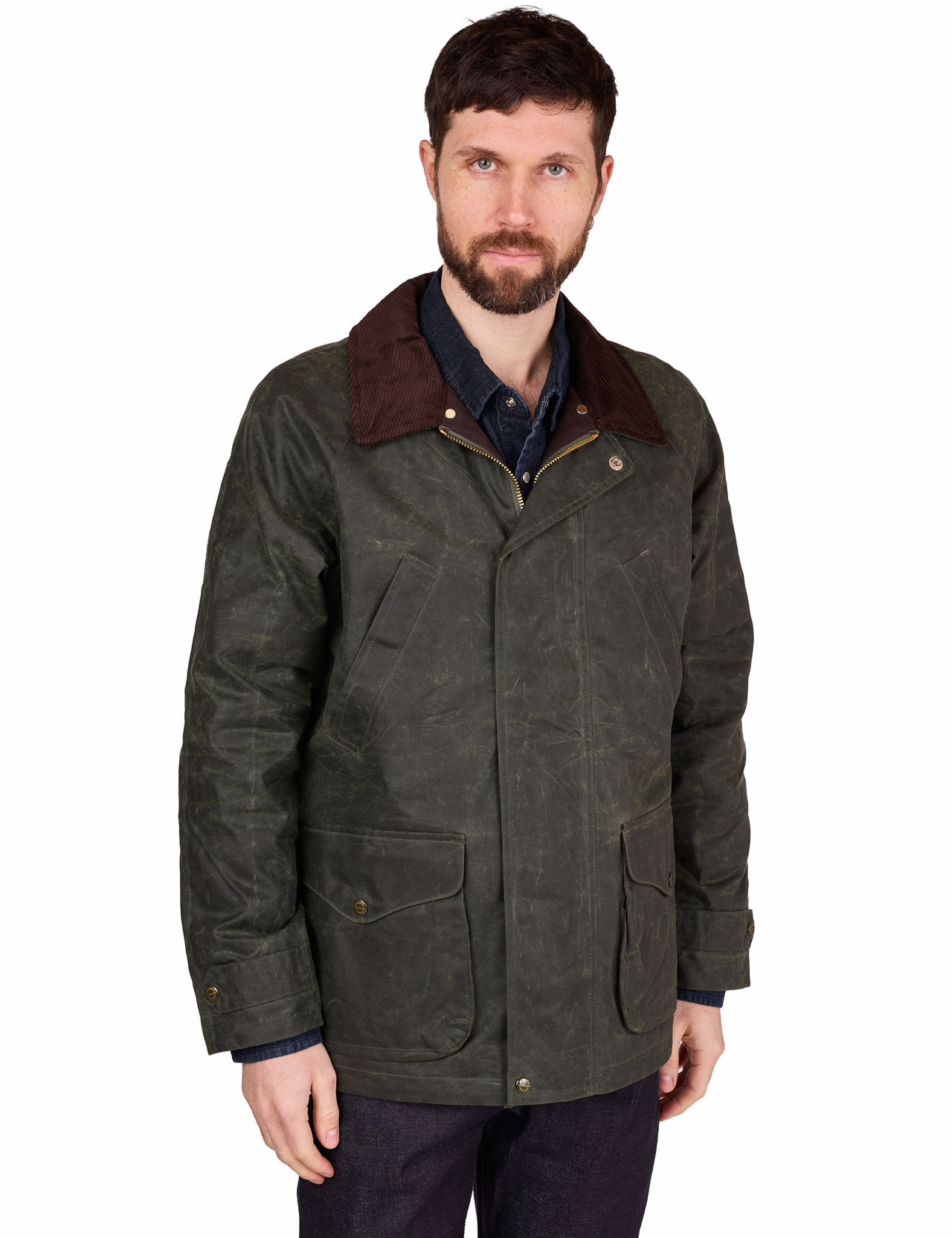 Manifattura-Ceccarelli---Rain-Caban-Waxed-Jacket---Dark-Green-91-14