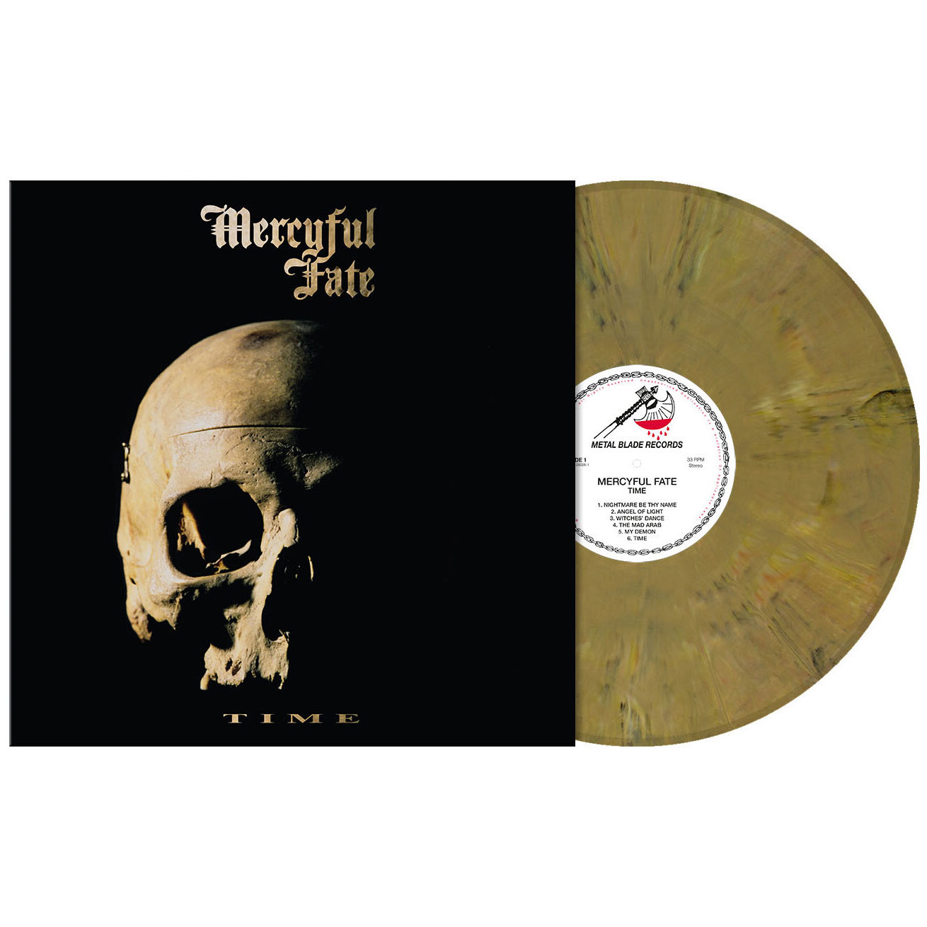 Mercyful Fate - Time (Beige Brown Marbled Vinyl) - LP