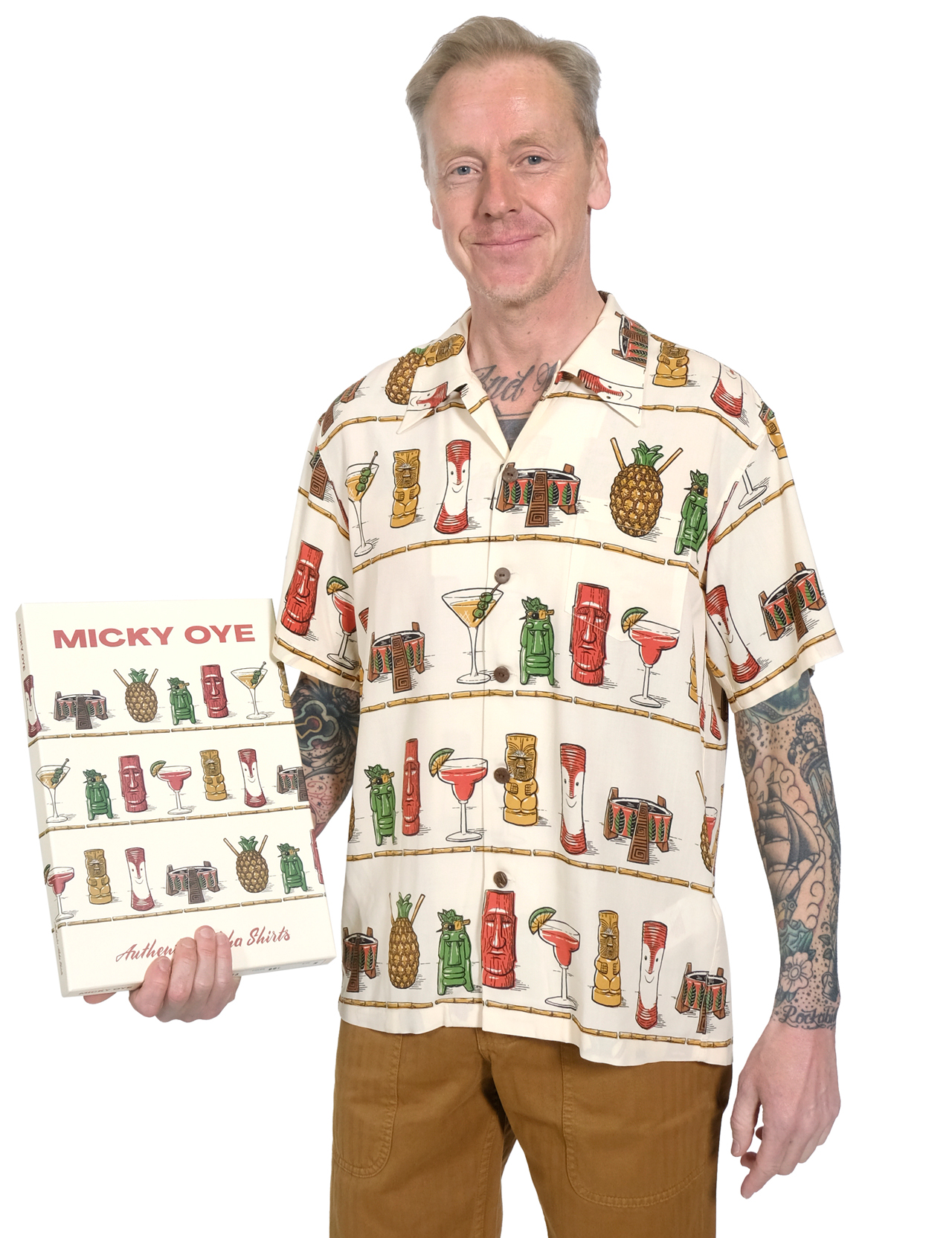 Micky Oye - Cocktail Hour Hawaii Shirt - Ecru