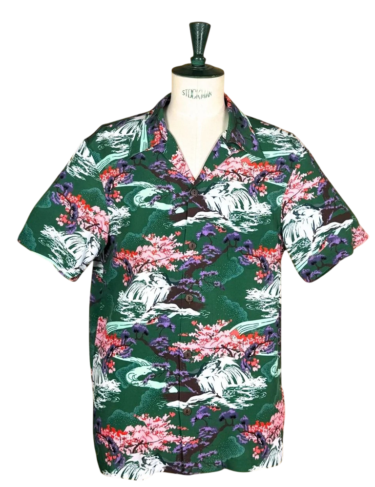 Micky Oye - Wailani Hawaiian Shirt - Green