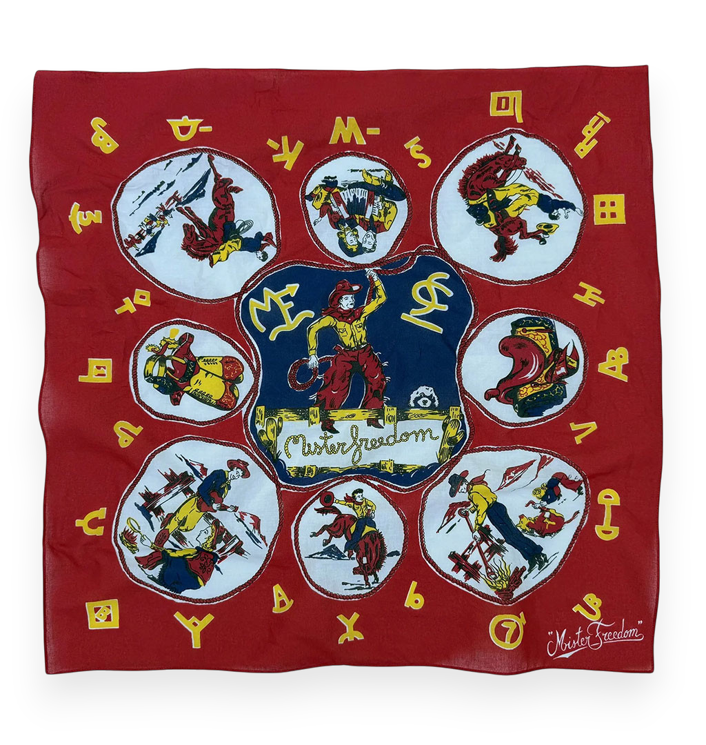 Mister Freedom - Ranch Bandana Kerchief - JV - Red