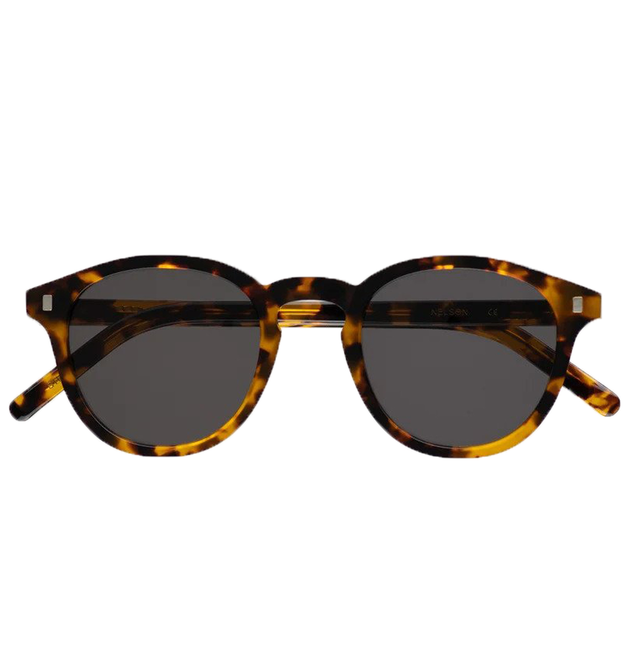 Monokel Eyewear - Nelson Havana Sunglasses - Grey Solid Lens