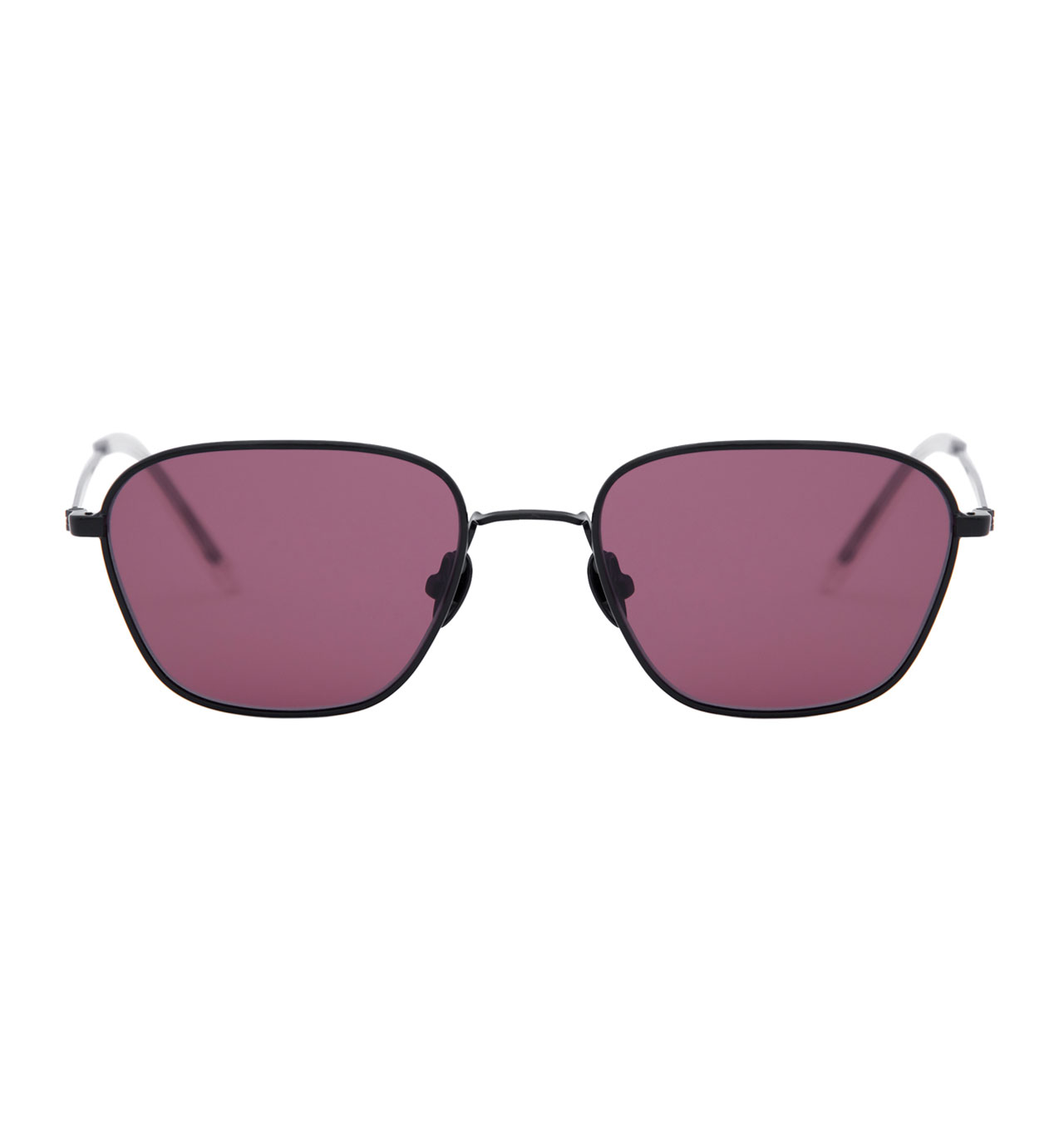 Monokel Eyewear - Otis Black Sunglasses - Pink Lens 