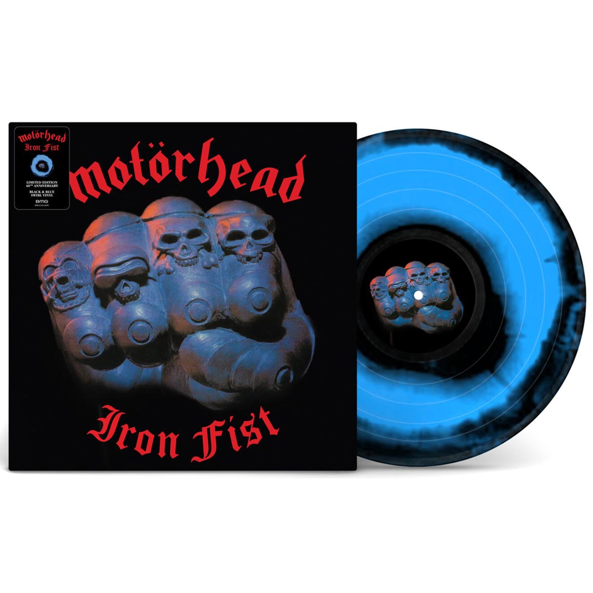 Motörhead - Iron Fist (40th Anniversary)(Black & Blue Swirl) - LP