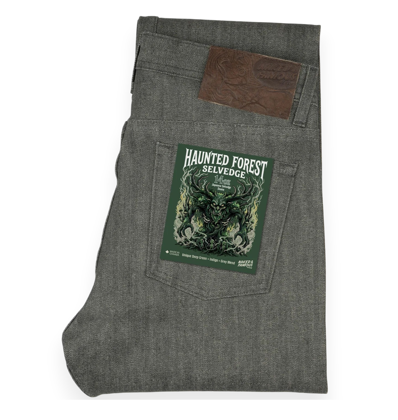 Naked & Famous - True Guy Haunted Forest Selvedge Jeans - 14 oz