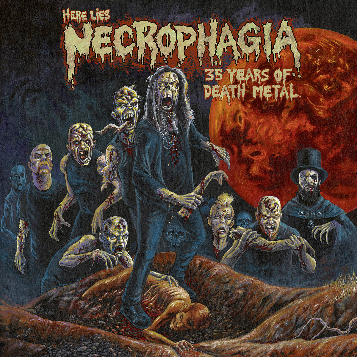 Necrophagia - Here Lies Necrophagia 35 Years Of Death - 2 x LP