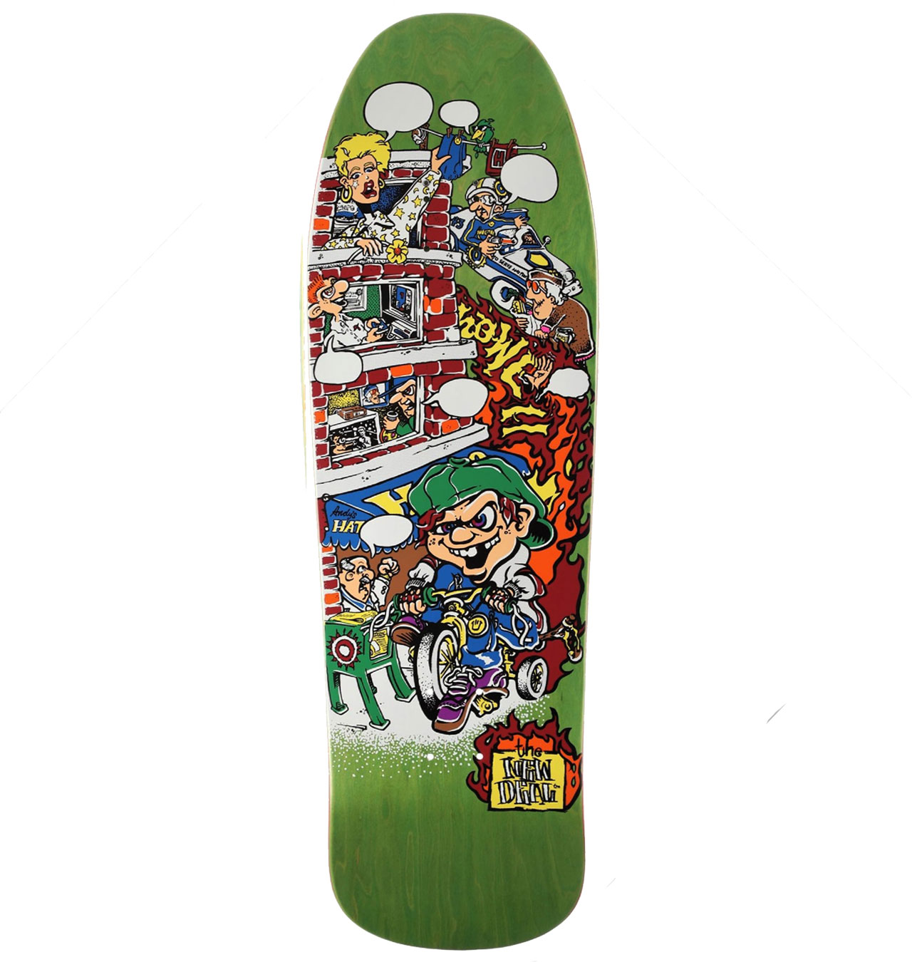 New-Deal---Tricycle-Kid-Andy-Howell-1990s-Skateboard-Deck---9.625