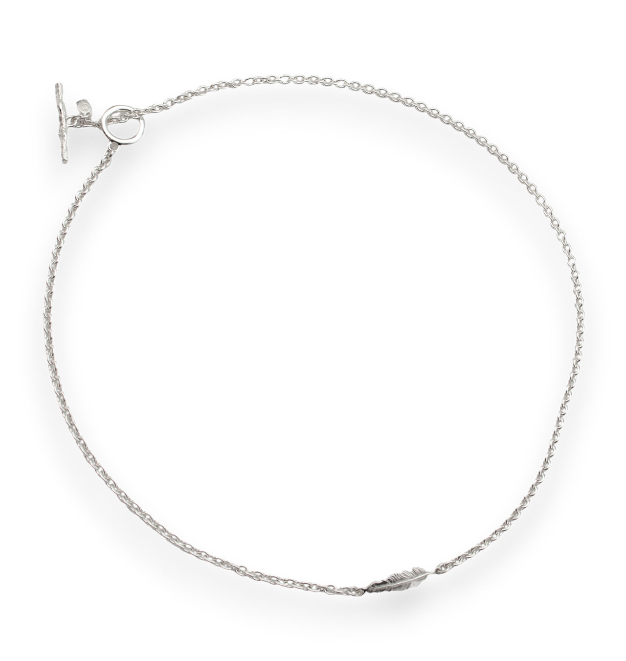 O.P Jewellery x Ragnar Persson - Skata Feather Silver Necklace