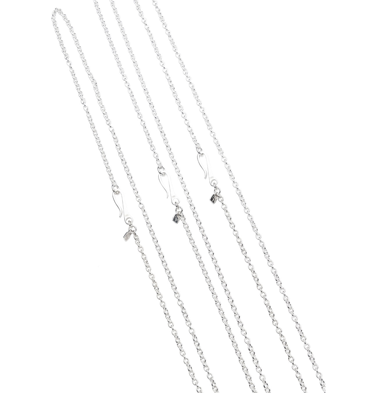 O.P Jewellery - Anchor Chain Hook Necklace - Silver