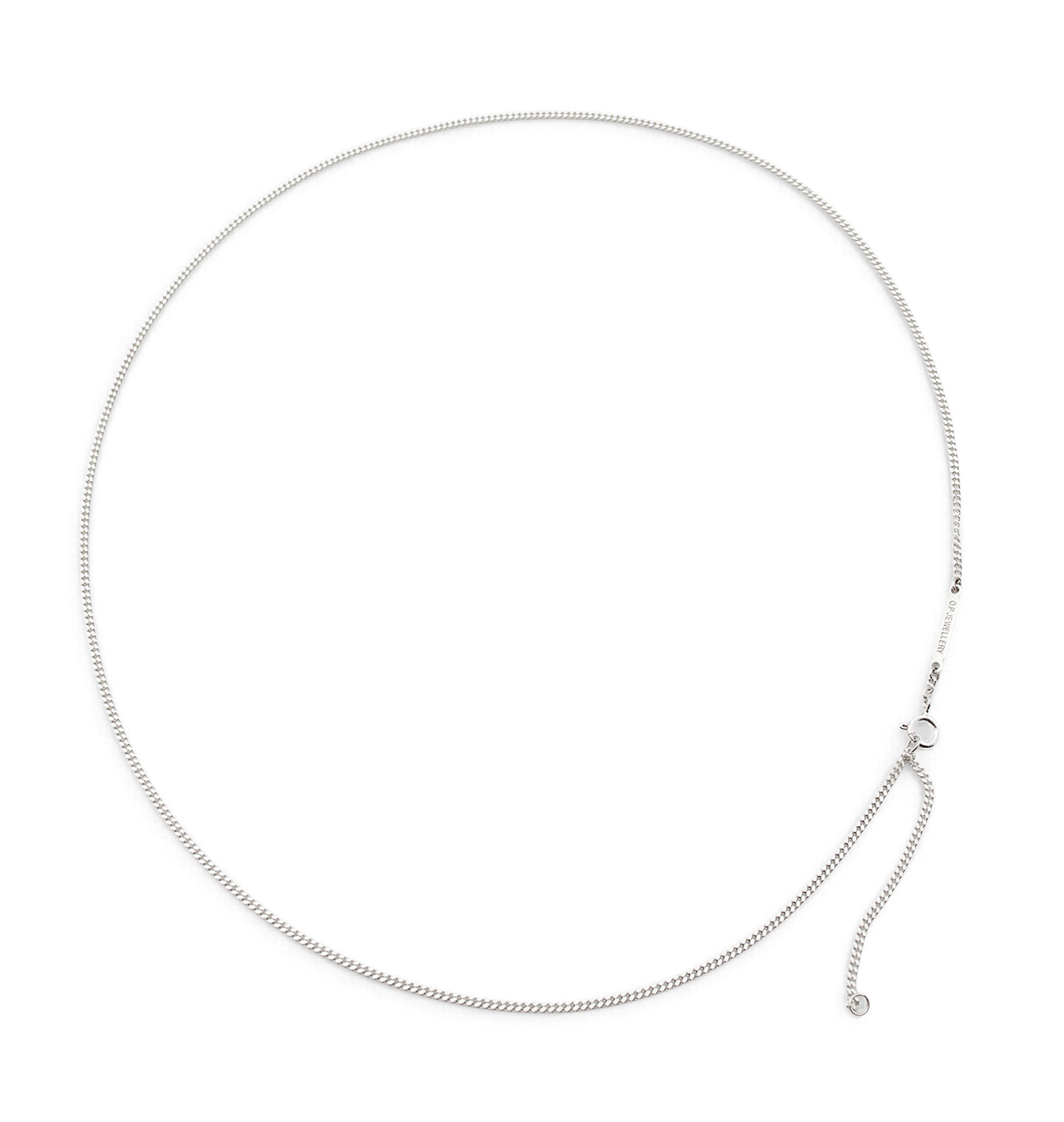 O.P Jewellery - Curb Chain Silver Necklace
