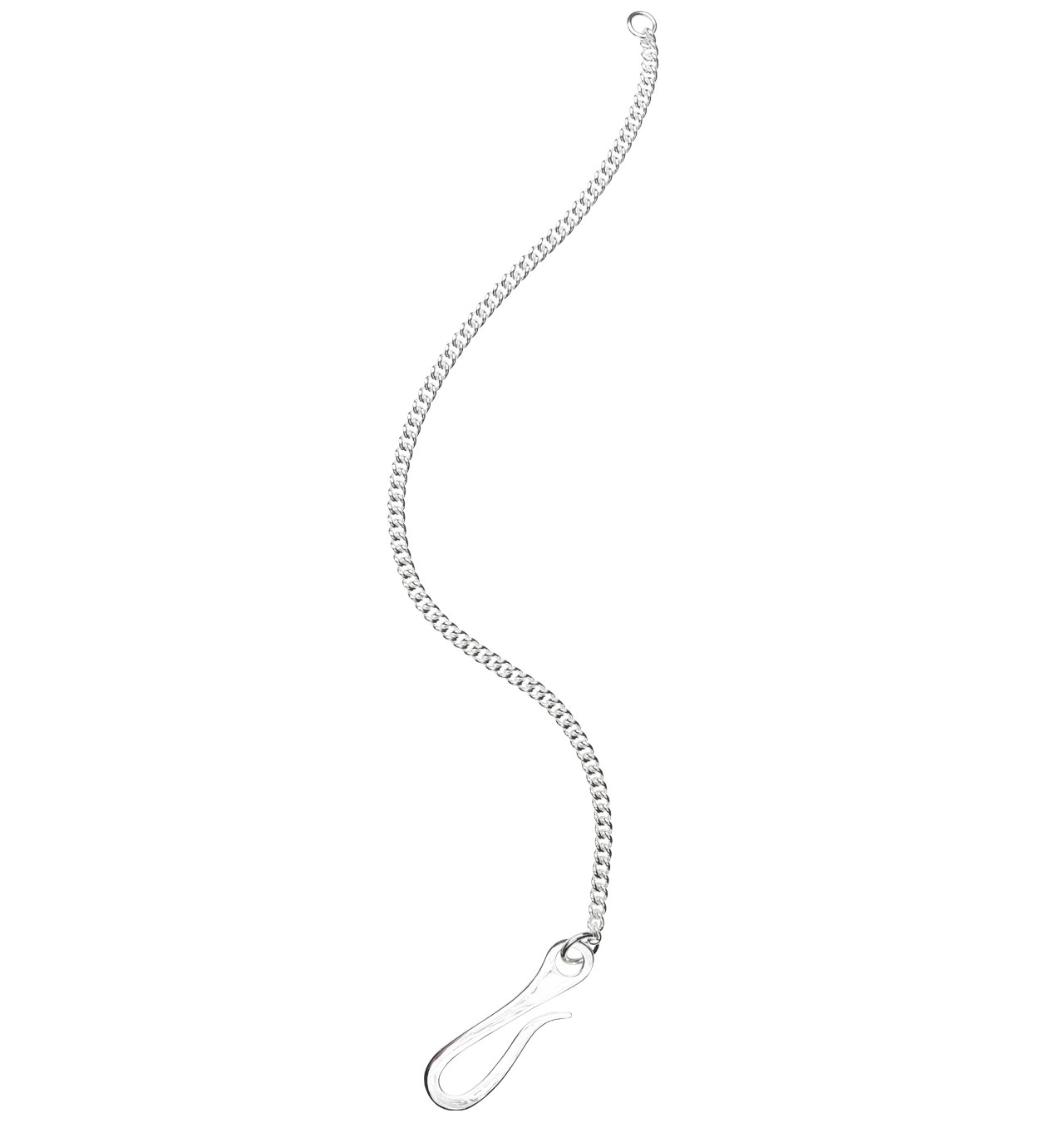 O.P Jewellery - Key Hook + Chunky Silver Chain - Silver