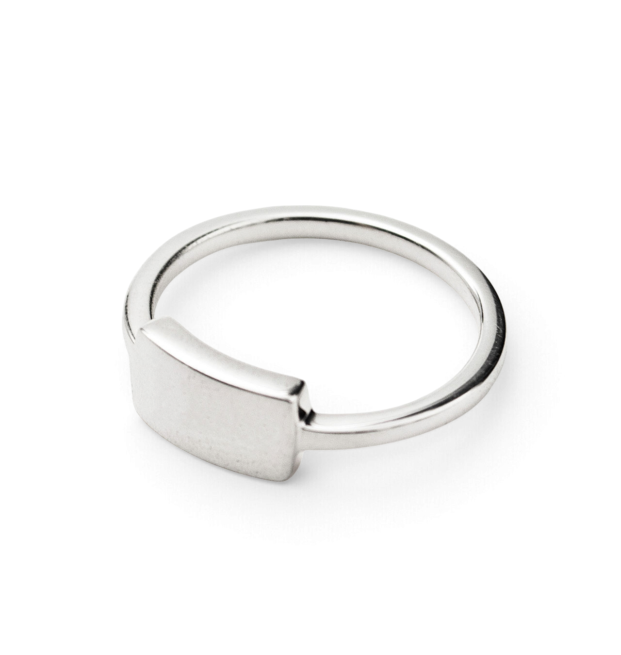 O.P Jewellery - Square Silver Ring