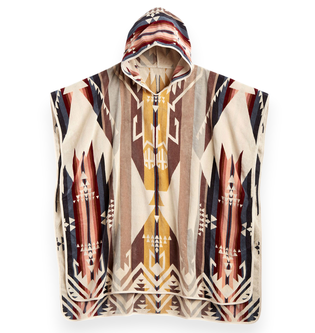 Pendleton - Adult Jacquard Hooded Towel - White Sands Tan