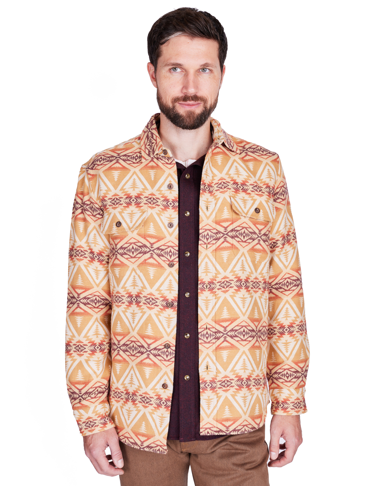 Pendleton - Beach Shack Shirt - Cedar Bluff-Tan/Brown