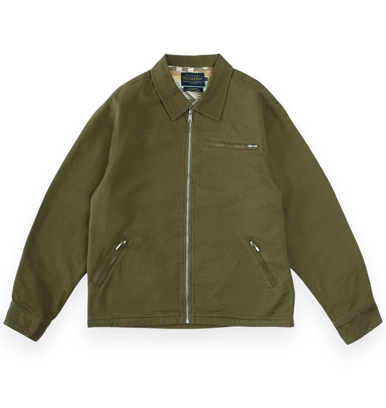 Pendleton---Blanket-Lined-Jacket---Sage-Green