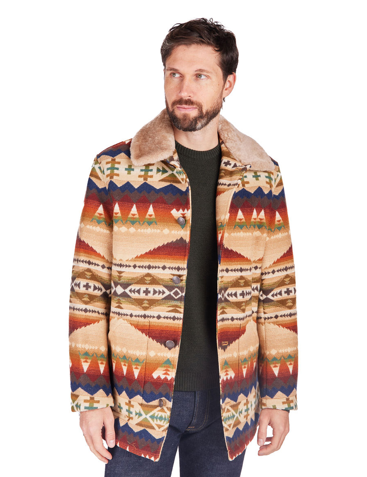 Pendleton - Brownsville Shearling Collar Coat - Solstice Canyon
