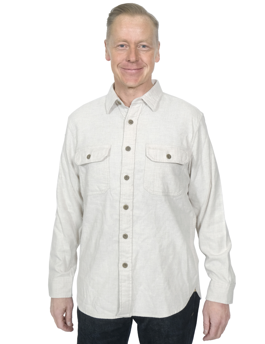 Pendleton - Burnside Double-Brushed Flannel Shirt - Natural