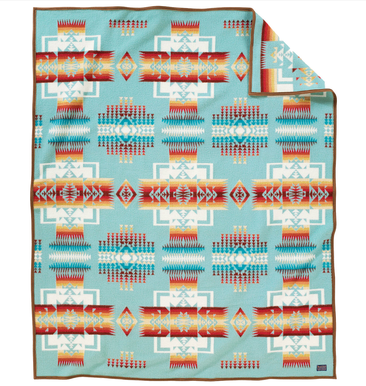 Pendleton Chief Joseph Wool Blanket Aqua