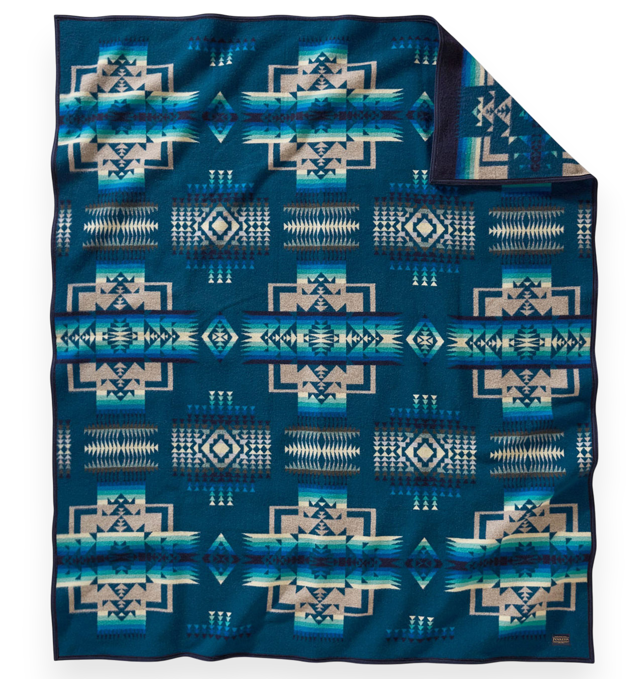 Pendleton - Chief Joseph Jacquard Wool Blanket - Agean