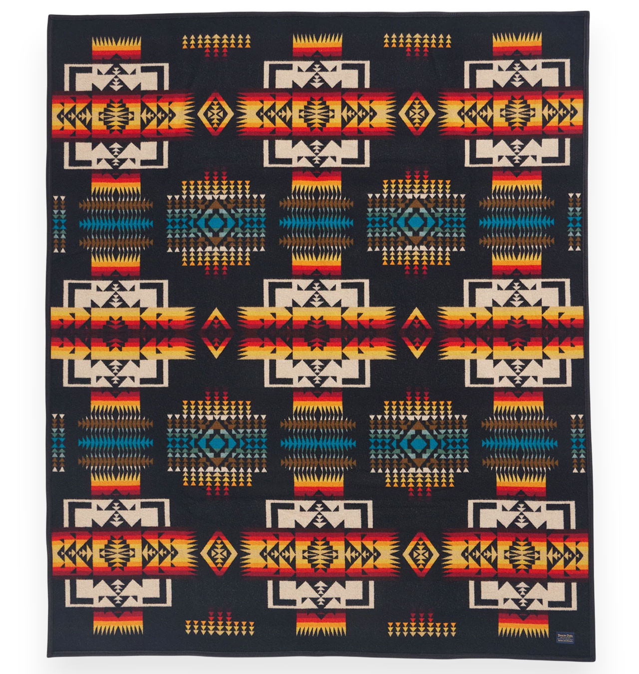 Pendleton - Chief Joseph Jacquard Wool Blanket - Black