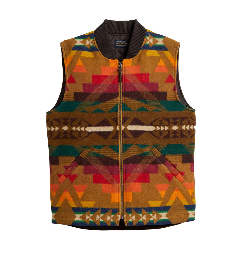 Pendleton - Colton Quilted Zip Vest - Alto Mesa Brown