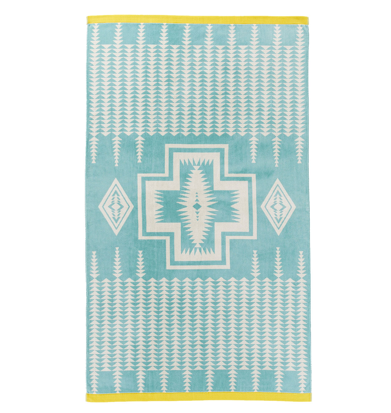 Pendleton---Harding-Jacquard-Spa-Towel---Aqua-1