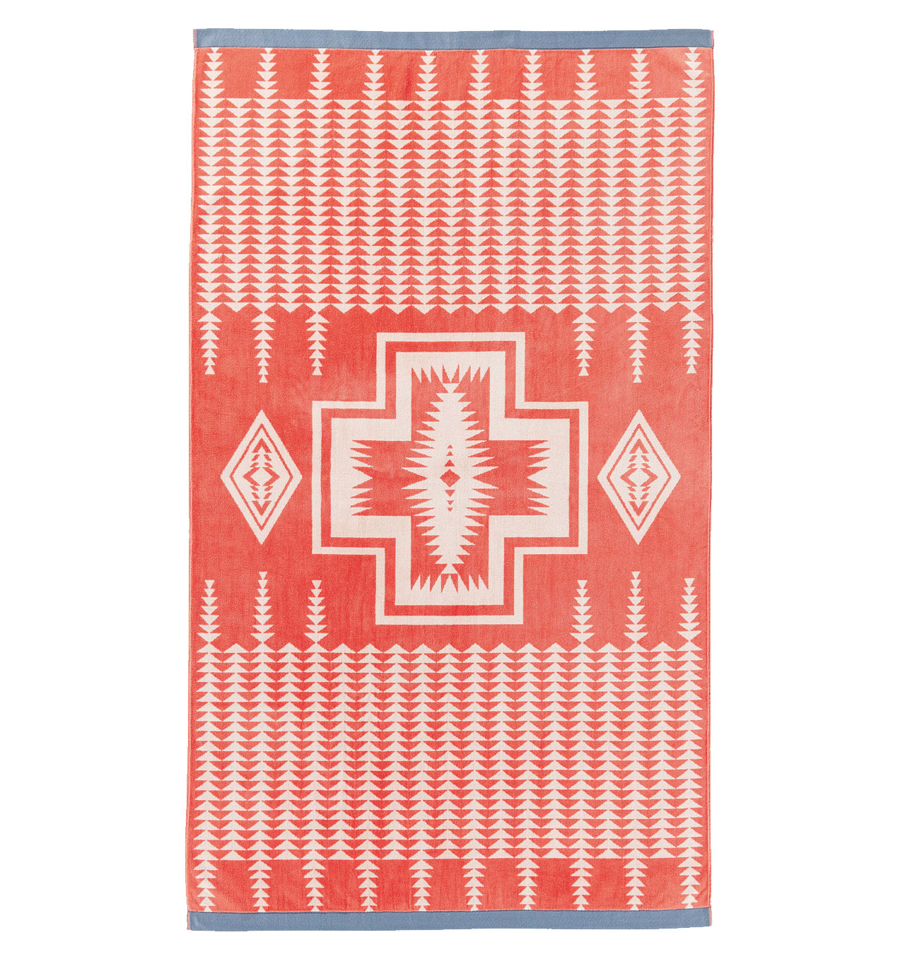 Pendleton---Harding-Jacquard-Spa-Towel---Coral-1