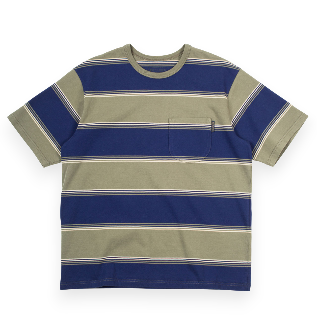 Pendleton - Heavyweight Striped Tee - Green / Blue