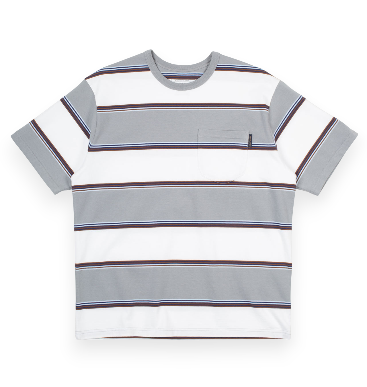 Pendleton - Heavyweight Striped Tee - White / Grey