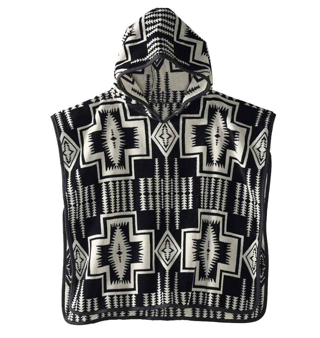 Pendleton - Jacquard Hooded Kids Towel - Harding Black