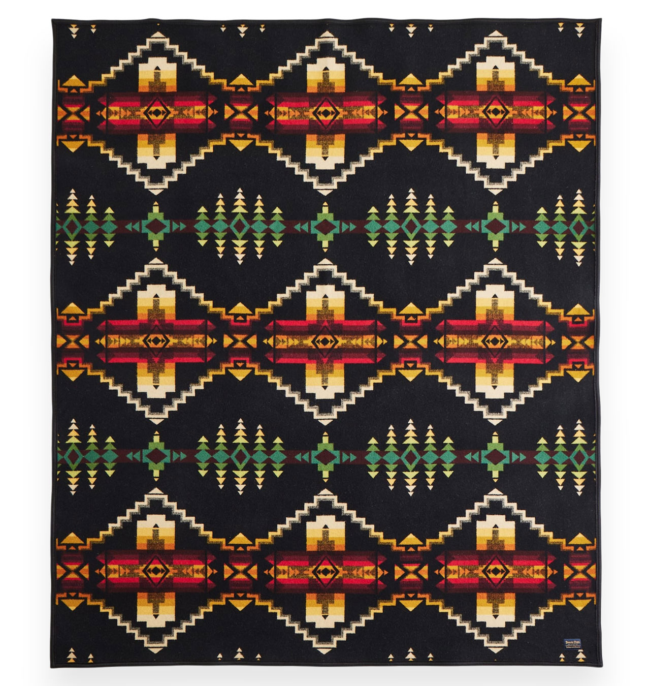 Pendleton - Jacquard Napped Wool Blanket - Four Corners