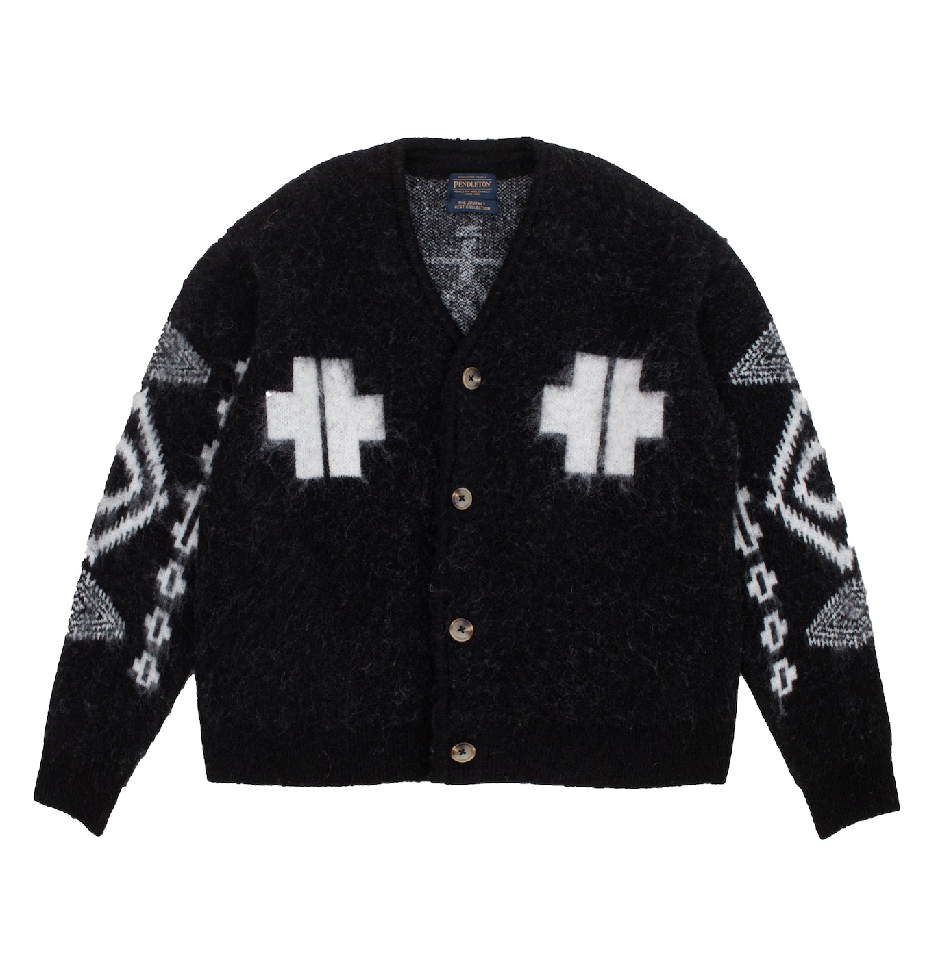 Pendleton---Mohair-cardigan---Los-Ojos-Black-1