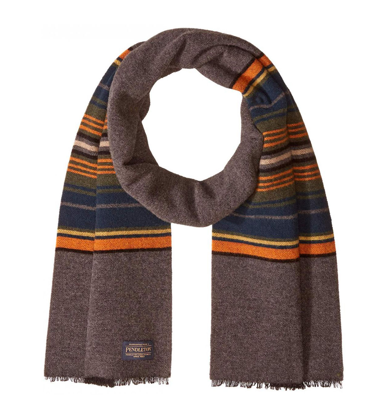 Pendleton - Olympic Stripe Muffler - Dark Grey