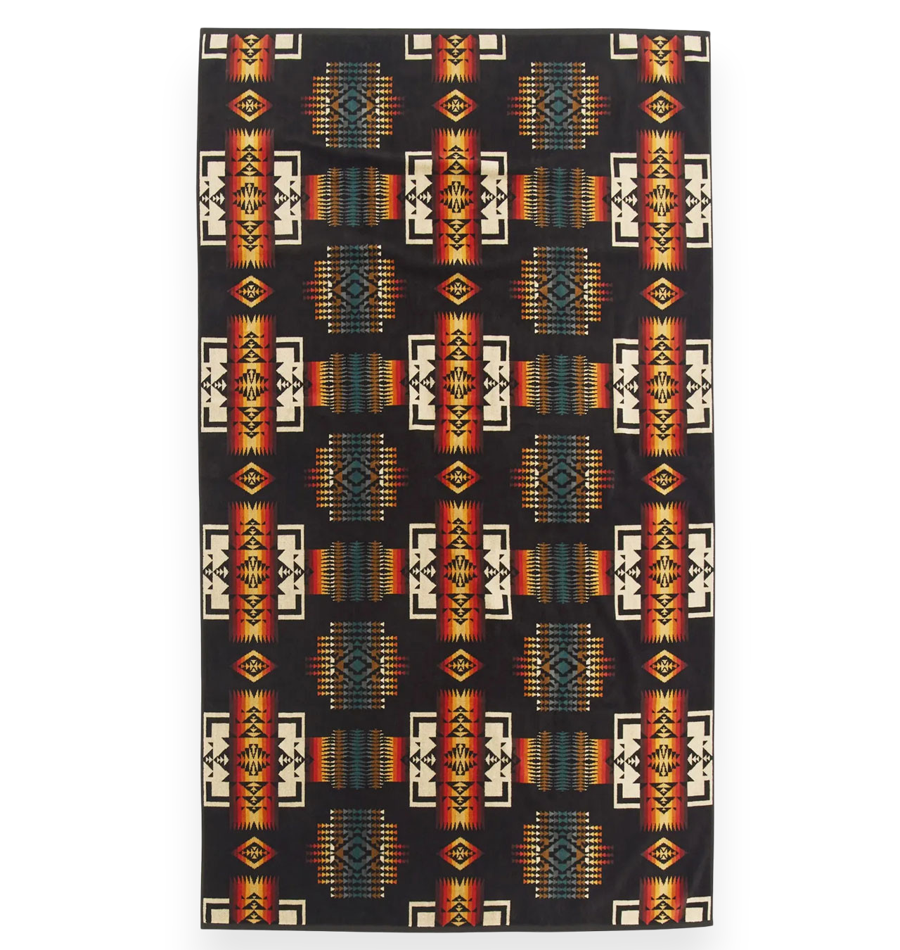 Pendleton---Oversized-Jacquard-Spa-Towel---Harding-Black2