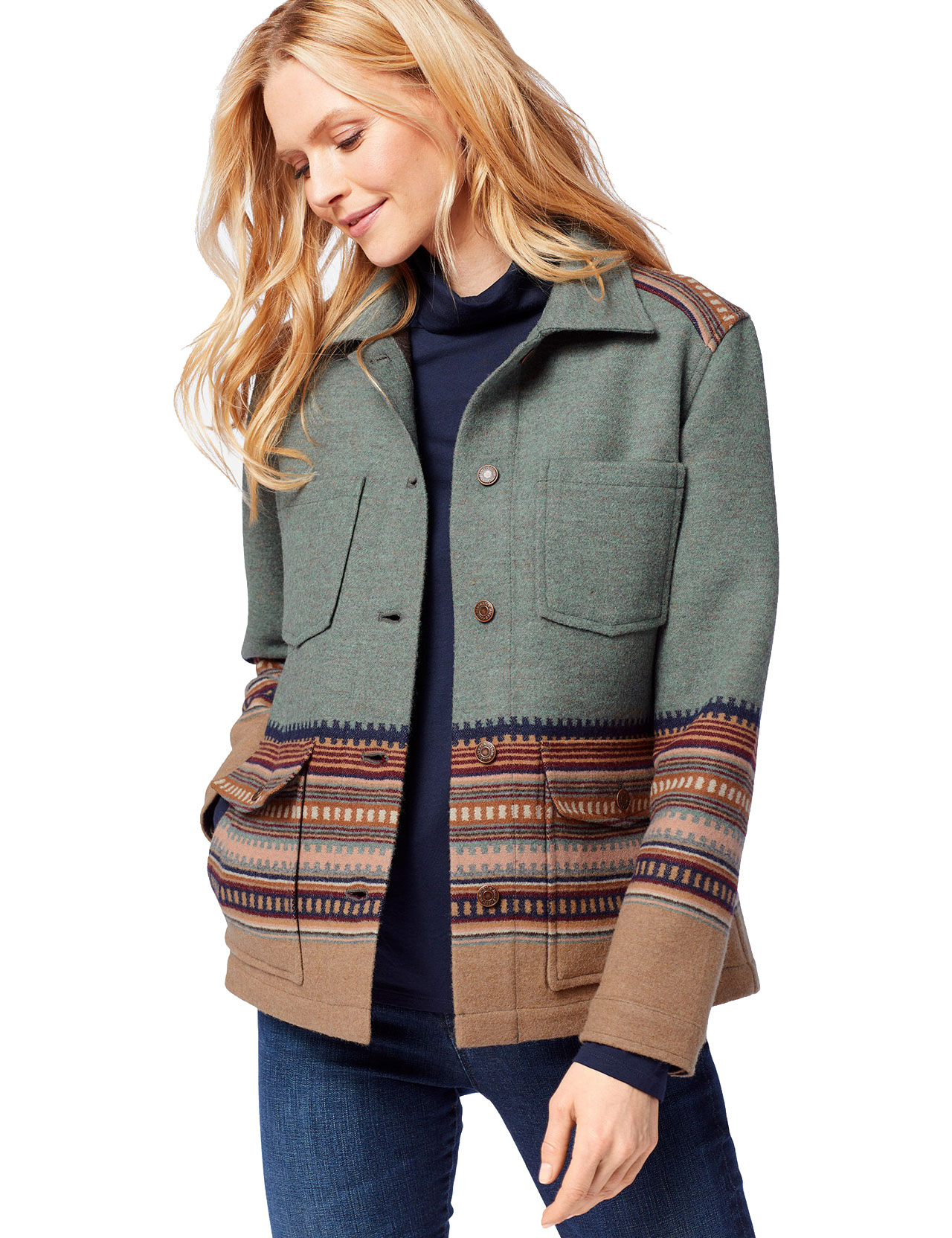 pendleton western horizons coat