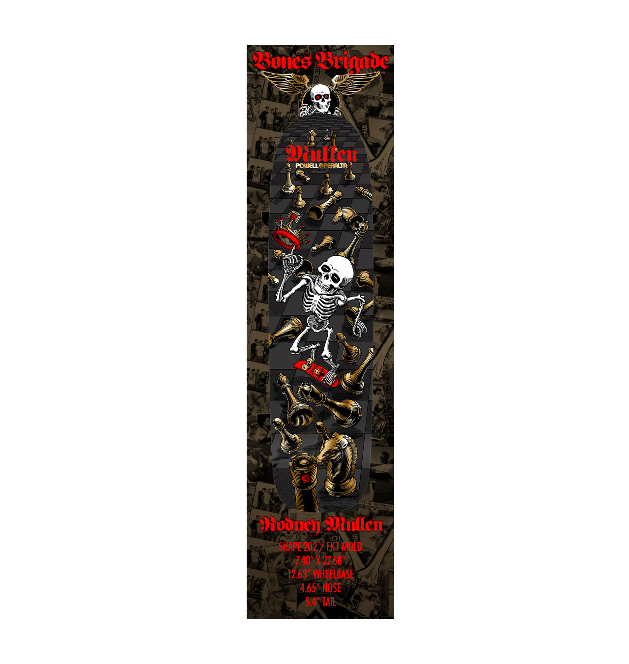 Powell Peralta - Bones Brigade Series 16 Rodney Mullen Chess Skateboar