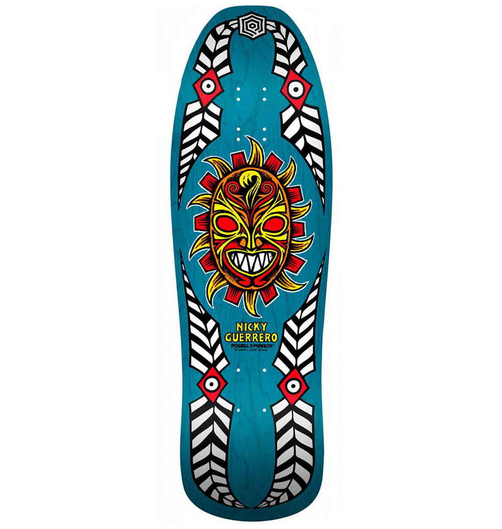 Powell Peralta - Nicky Guerrero Mask Skateboard Deck Blue - 10.0´