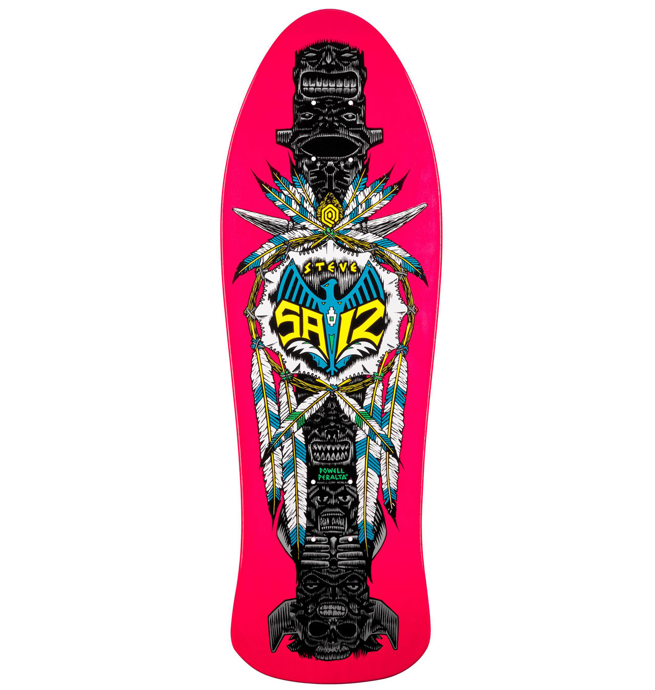 Powell Peralta - Steve Saiz Totem Skateboard Deck Pink - 10.0´