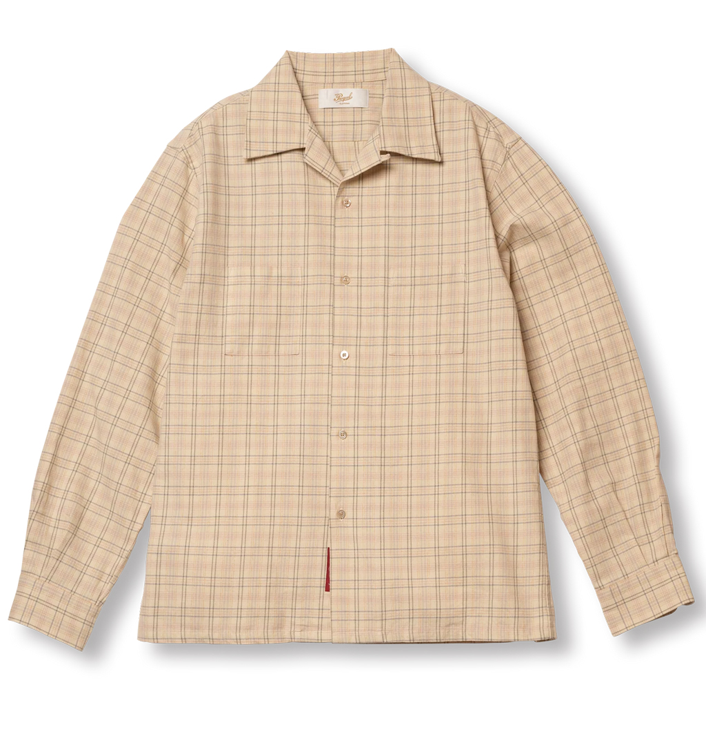 Prequel Garments - Checked Open Collar Shirt - Yellow