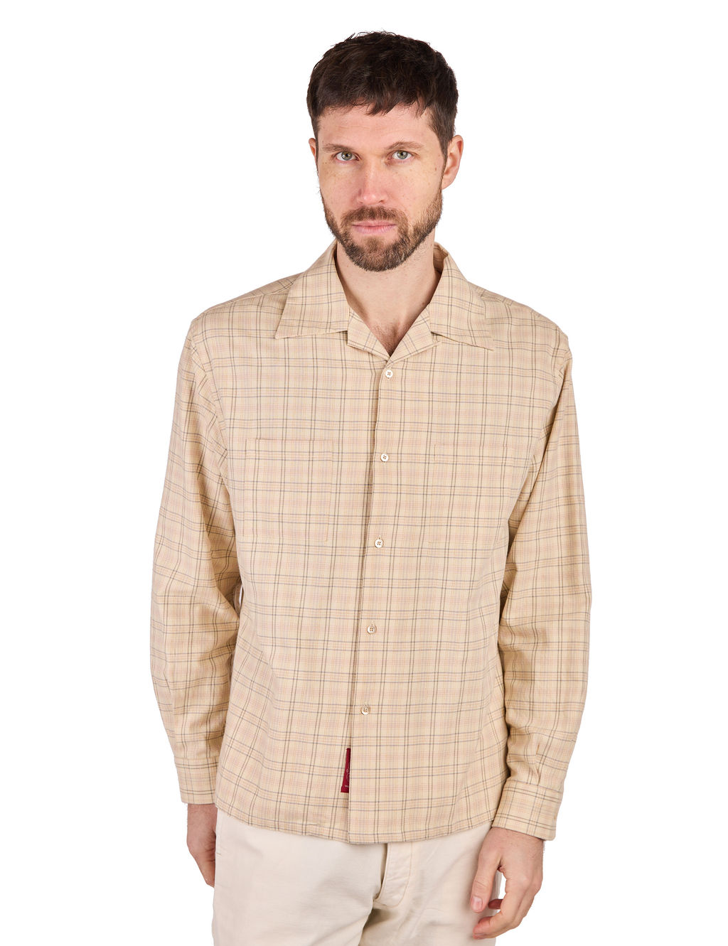 Prequel-Garments---Checked-Open-Collar-Shirt---Yellow11