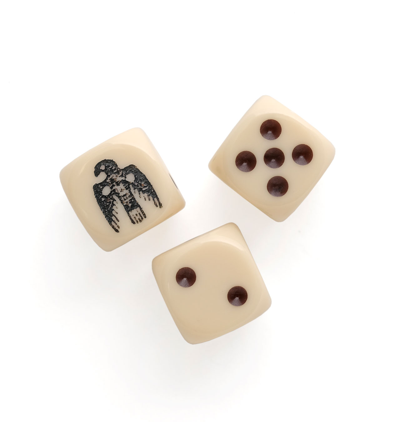 Red Rabbit - Classic Thunderbird RR Dice - Bone