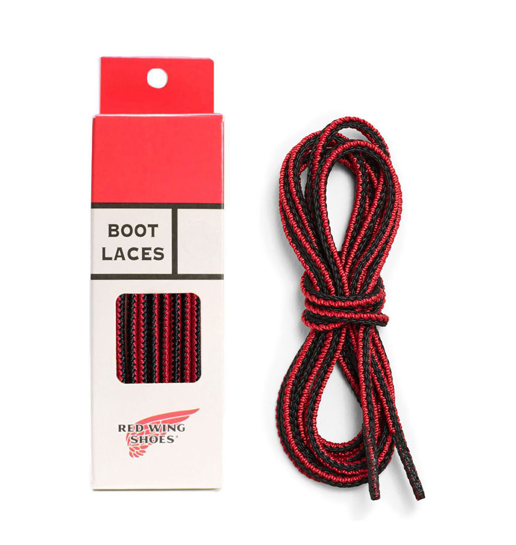 Red Wing - 48-Inch Taslan Lace - Red/Black