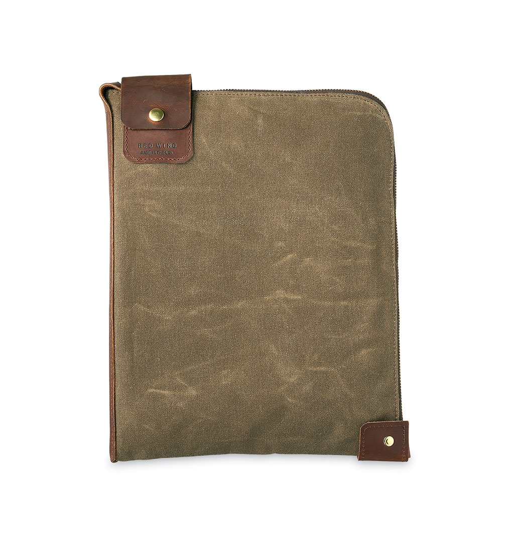 Red Wing - 95066 Large Wacouta Gear Pouch Briar - Tan Waxed Canvas