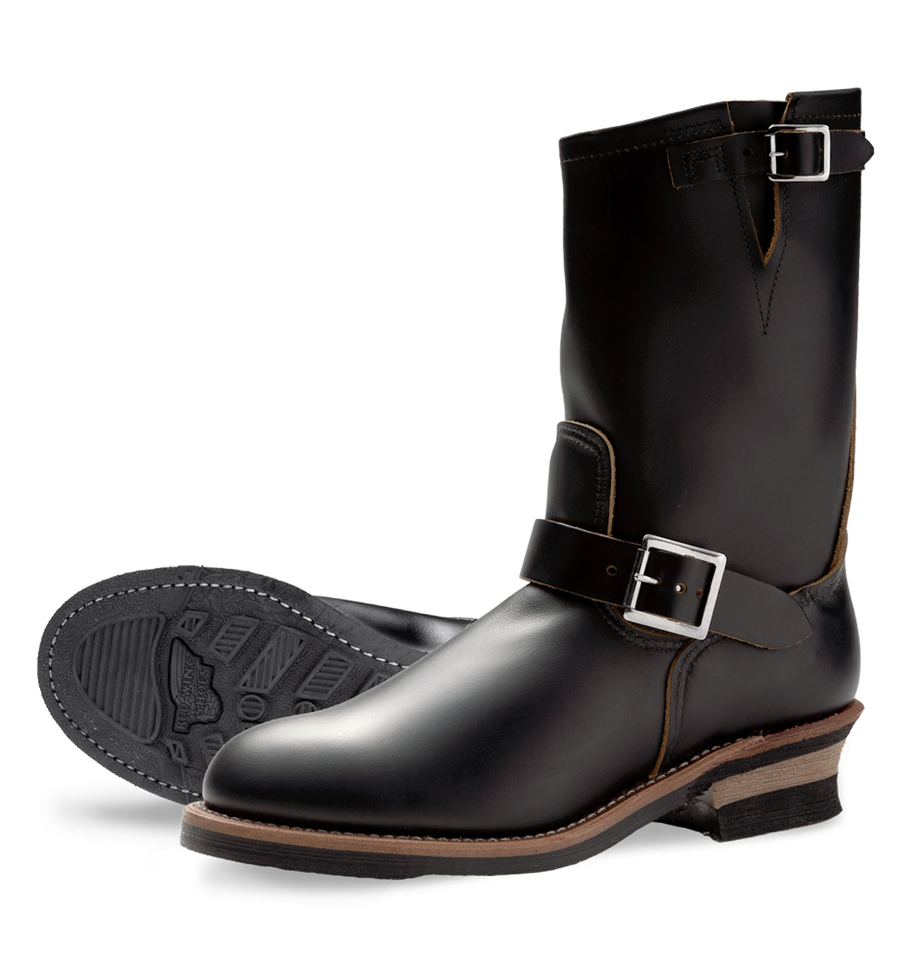 Red Wing Shoes 2966 Engineer Boot Black Klondike - Main Image