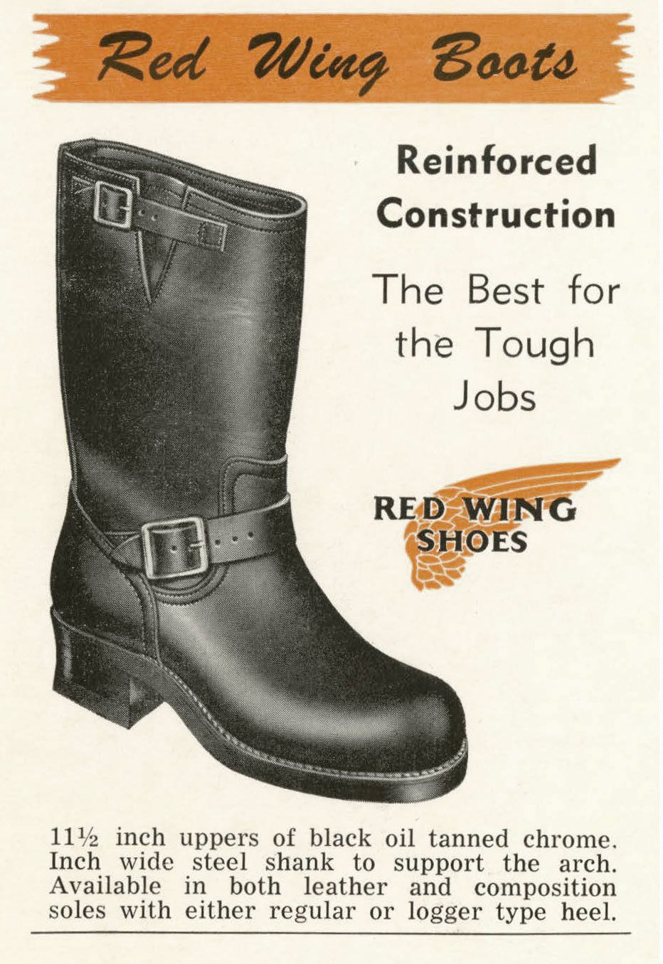 Red Wing Shoes 2966 Engineer Boot - Black Klondike