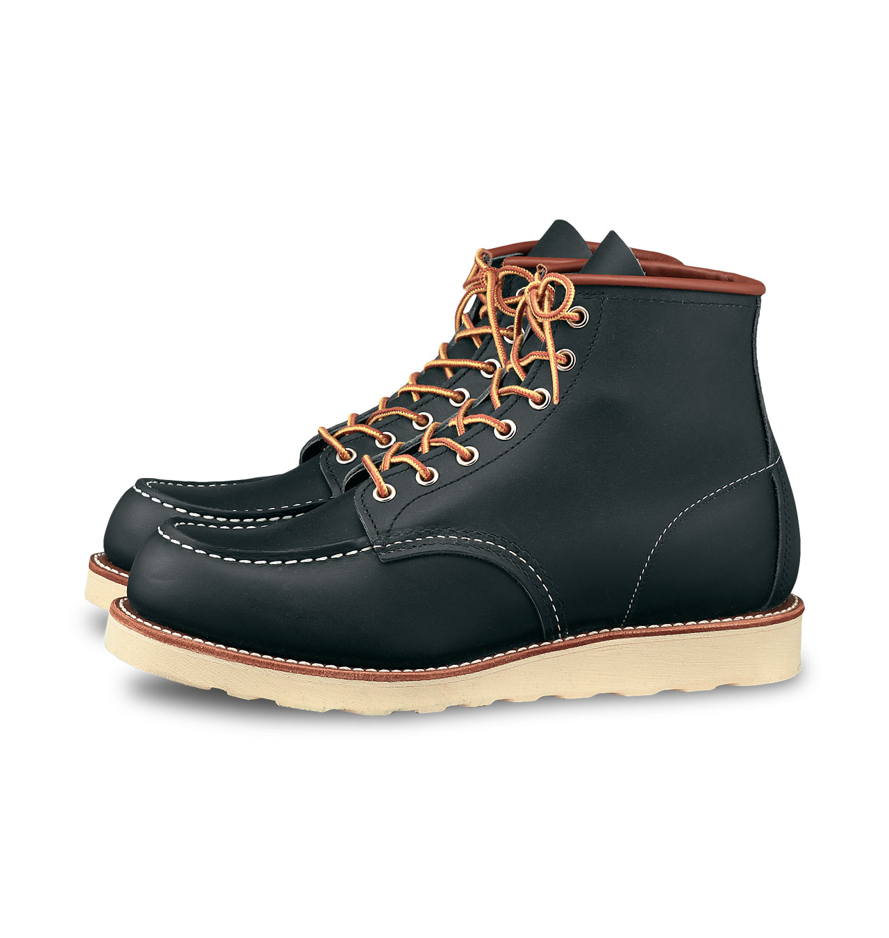 red wing moc toe navy portage