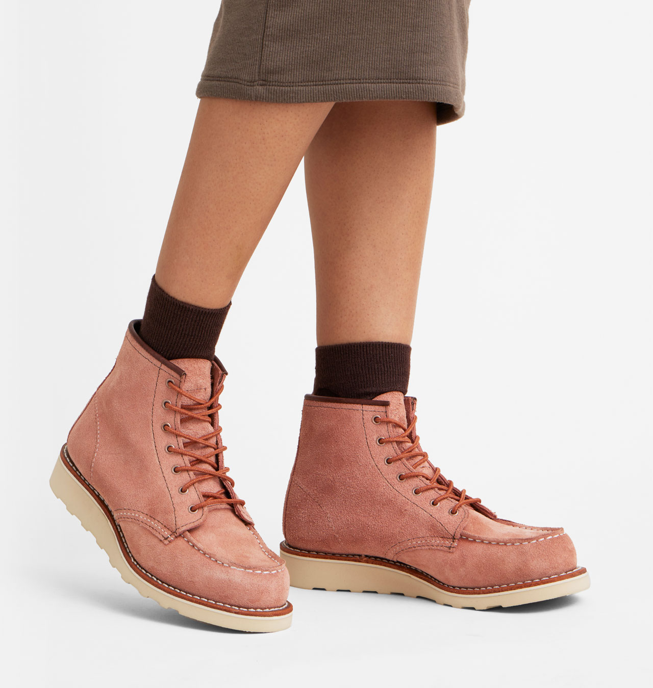 Red Wing Shoes Woman 3319 6-Inch Classic Moc Toe - Dusty Rose
