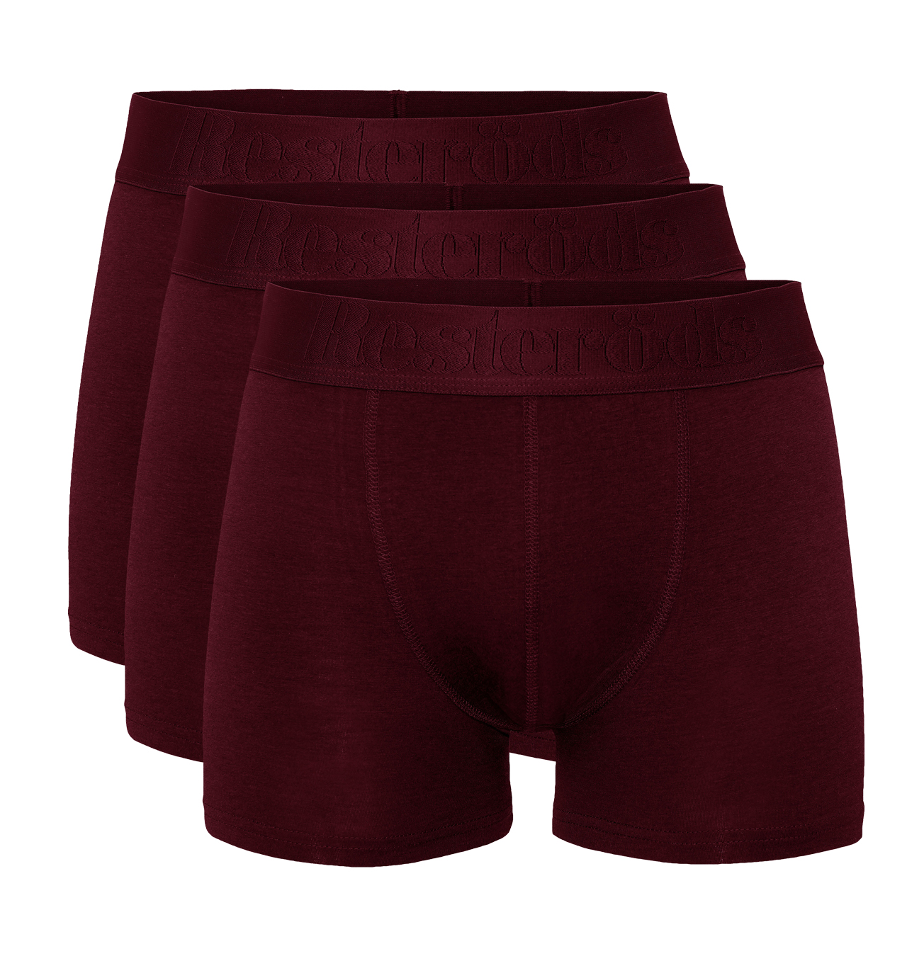 Resteröds - Boxer Bamboo 3-Pack - Merlot